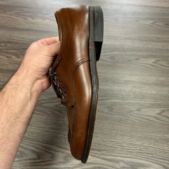 Alden 63 Brown V-Tip Split Toe Blucher 9 A/C - Picture 4 of 11